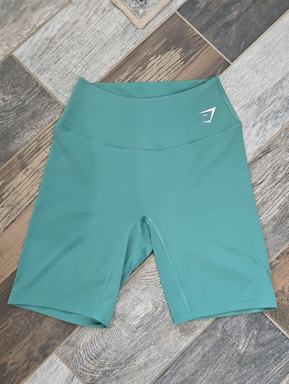 Gymshark Teal High-Rise Bike Shorts